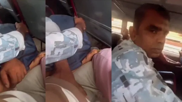 బస్సులో బరితెగించిన కామాంధుడు – ధైర్యంగా ఎదుర్కొన్న యువతి, వీడియో వైరల్!